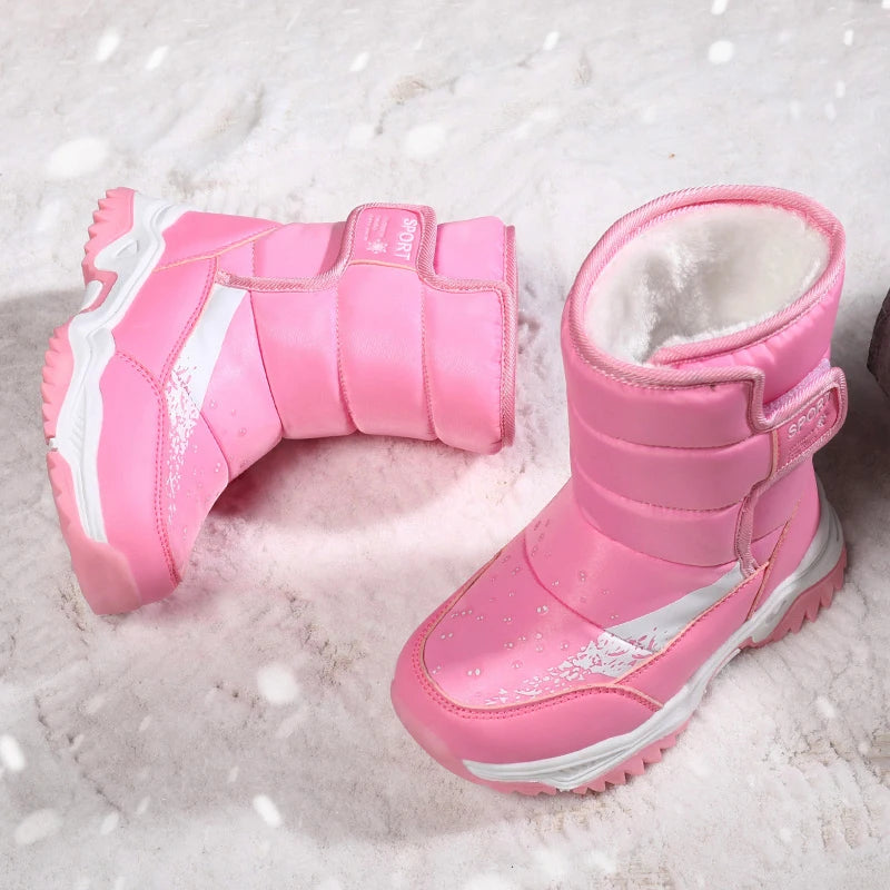 Girls Princess Snow Boots - Plush Lined High Winter Boots - photo 6