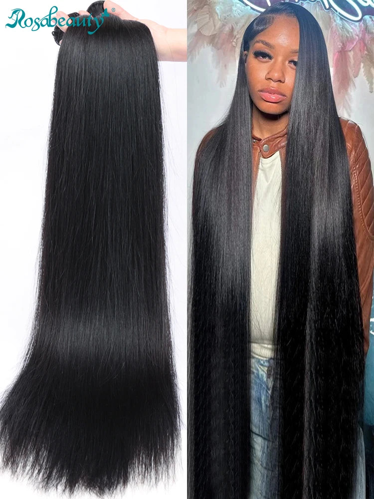 Rosabeauty Brazilian Remy Human Hair Bundles – Straight 30-40 Inch