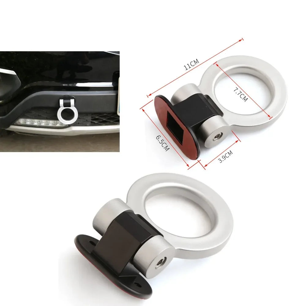 2 Car Style Trailer Hooks Designs，Decorative Car Sticker,Front Rear Trailer,Racing Ring Simulation,Vehicle Trailer Hook