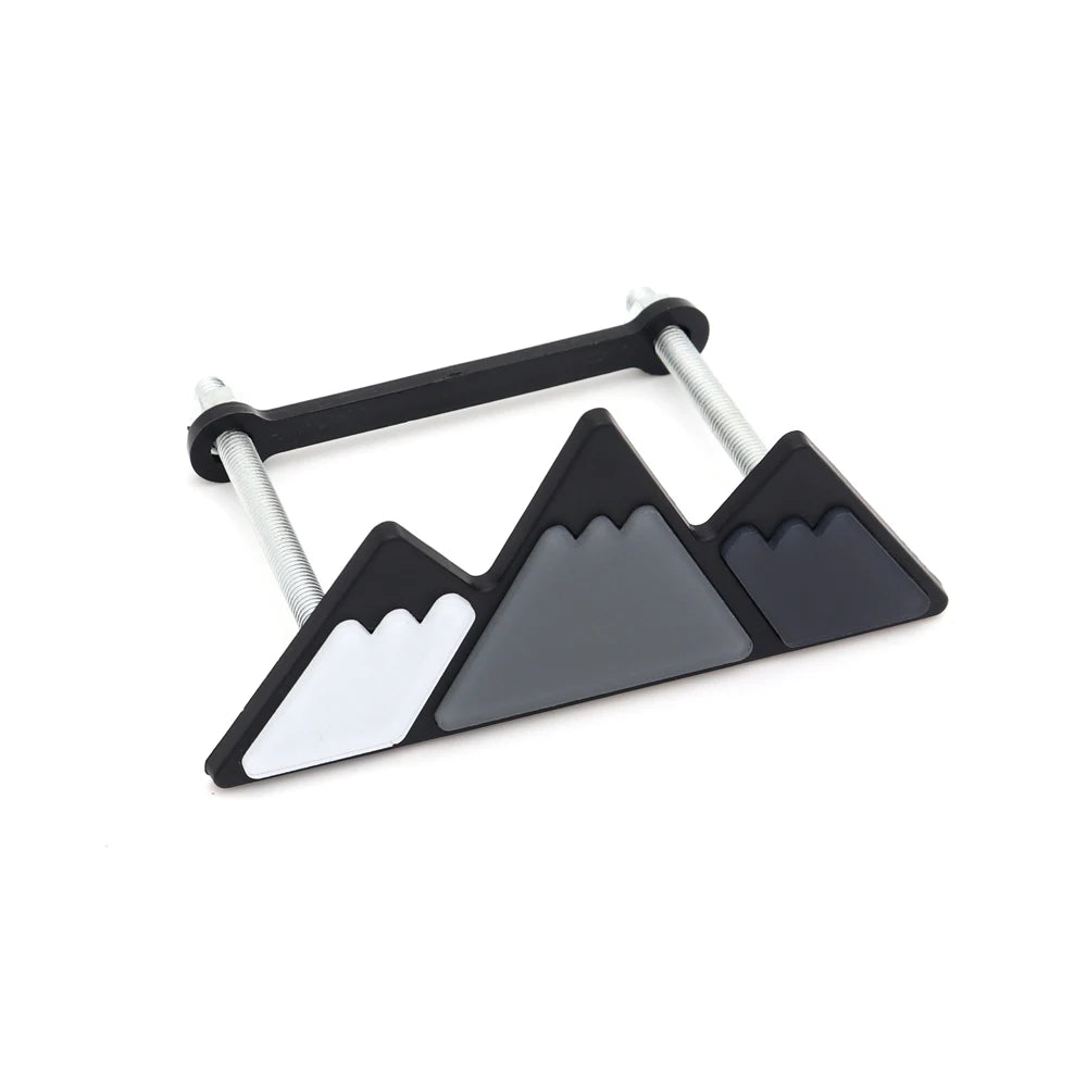 3 Colors Grille Badge Emblem Logo For Toyota Tacoma Tundra 4Runner TRD Highlande Rav4 CHR Strip Air Inlet Auto Car Accessories