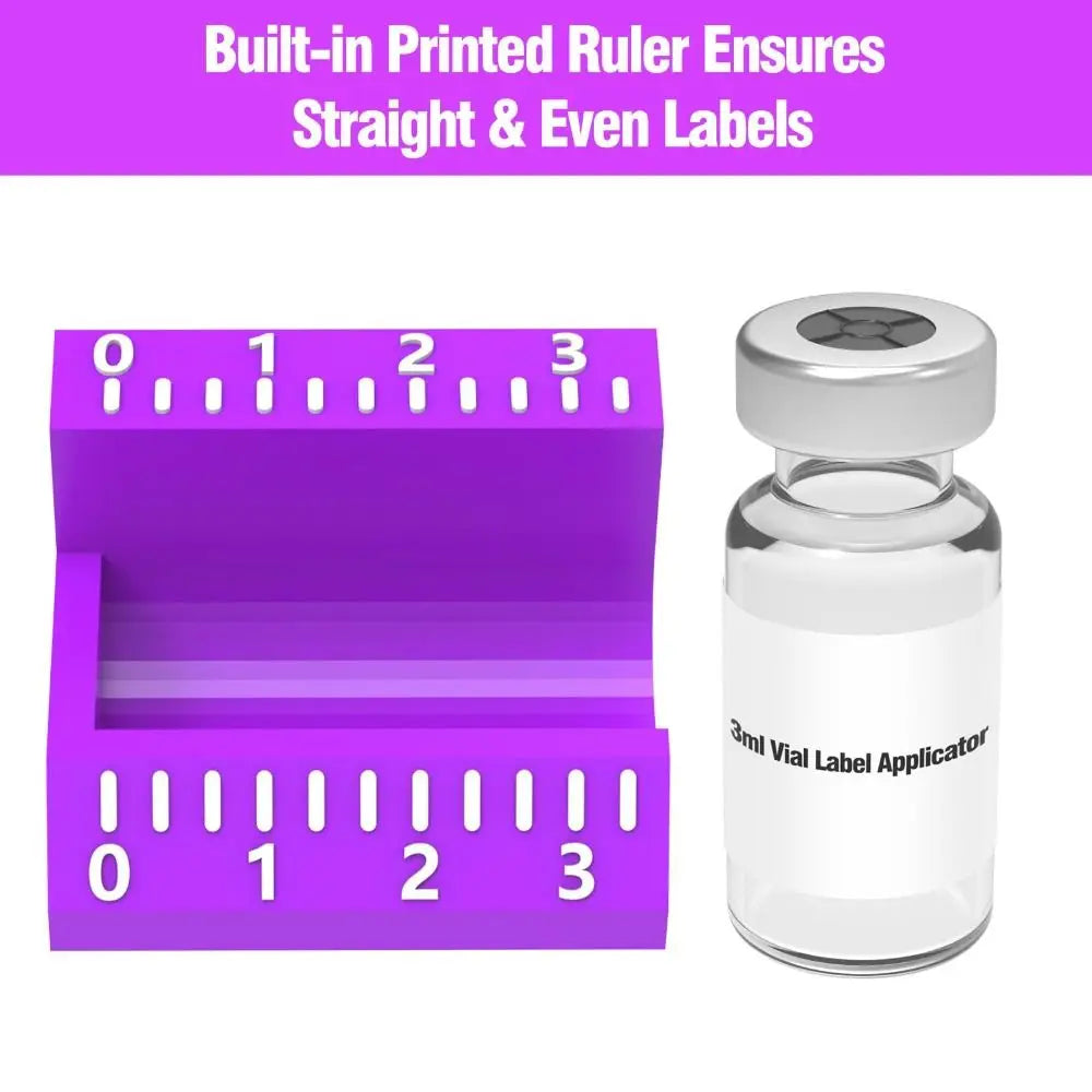 3ml/10ml Vial Label Applicator Easy Alignment Time-Saving Sticker Alignment Tool Precise Application Reusable Labeling Tools