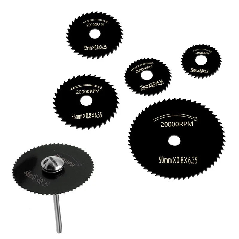 25/35/44/50mm HSS Circular Saw Blade Rotary Tool For Dremel Metal Cutter Power Tool Set Wood Cutting Discs Drill Mandrel Cutoff