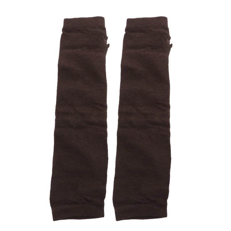 Unisex Long Crochet Arm Warmers - Stretchy Fingerless Gloves - photo 8