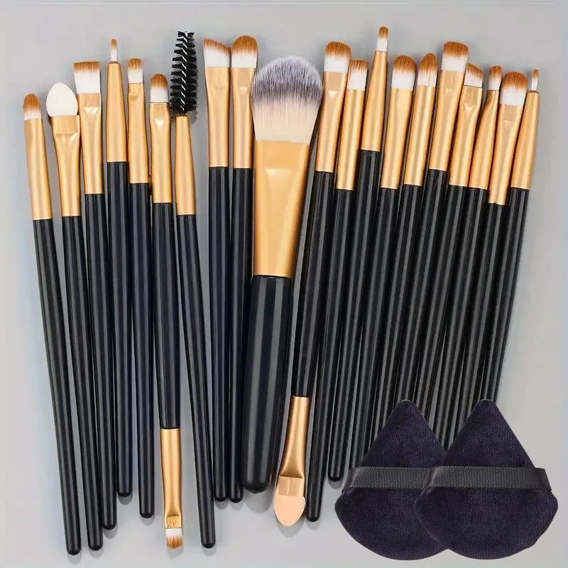Makeup Brush Set 20Pcs Kit Soft Fluffy Eye Shadow Brushes Cosmetic Foundation Powder Highlighter Blending Beauty Tool Beginners