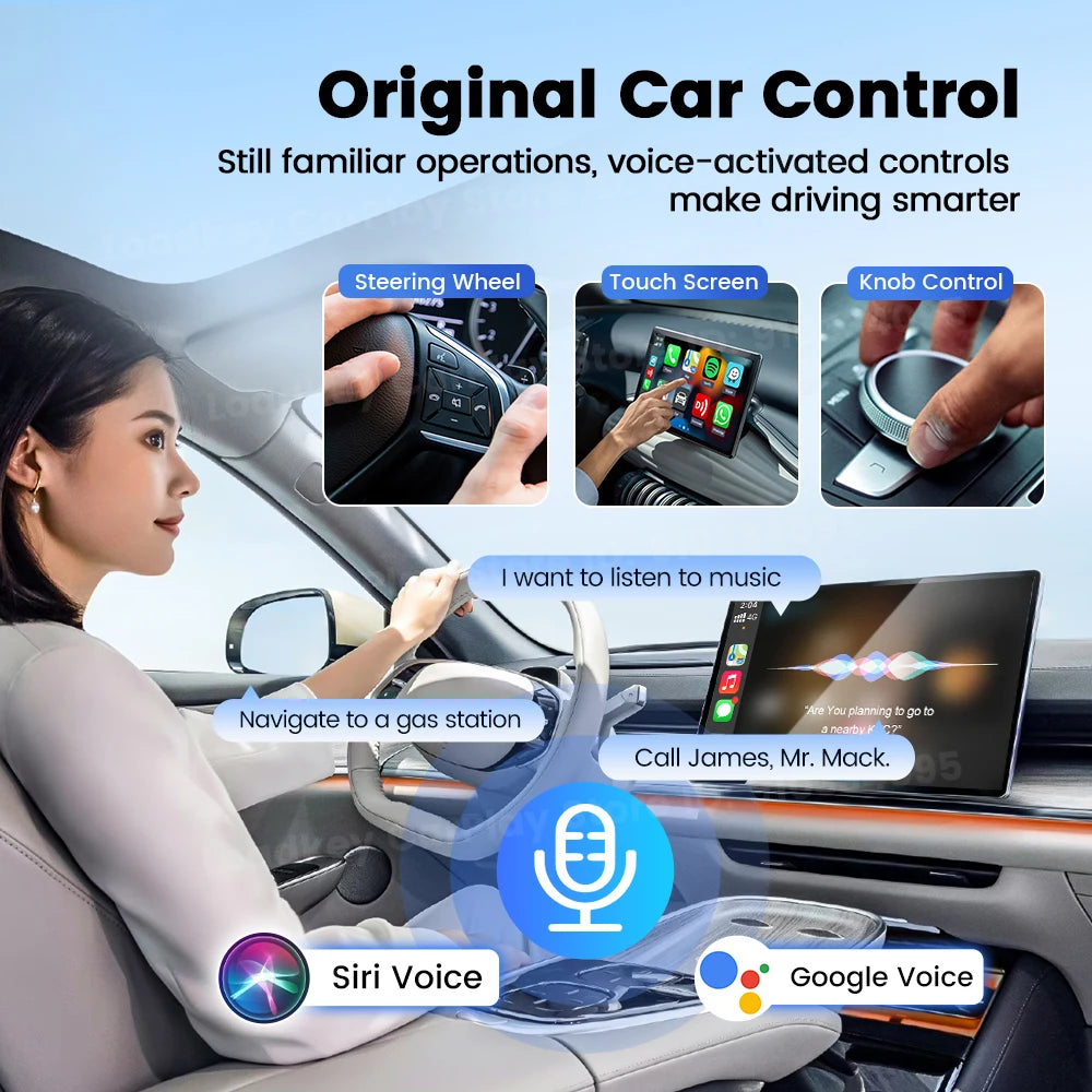 Mini 2-in-1 Wireless CarPlay & Android Auto Adapter (5.8GHz)