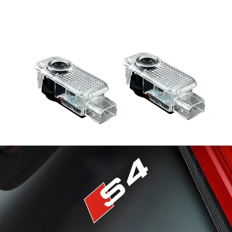 LED Door Projector Welcome Light for Audi A1/A3/A4/A5/A6/A7/Q2/Q3/Q5/Q7/Q8/S3-S8/TT/RS