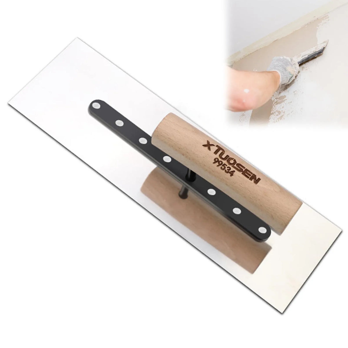 Stainless Steel Bricklaying Trowel, Cement Plastering Scraper