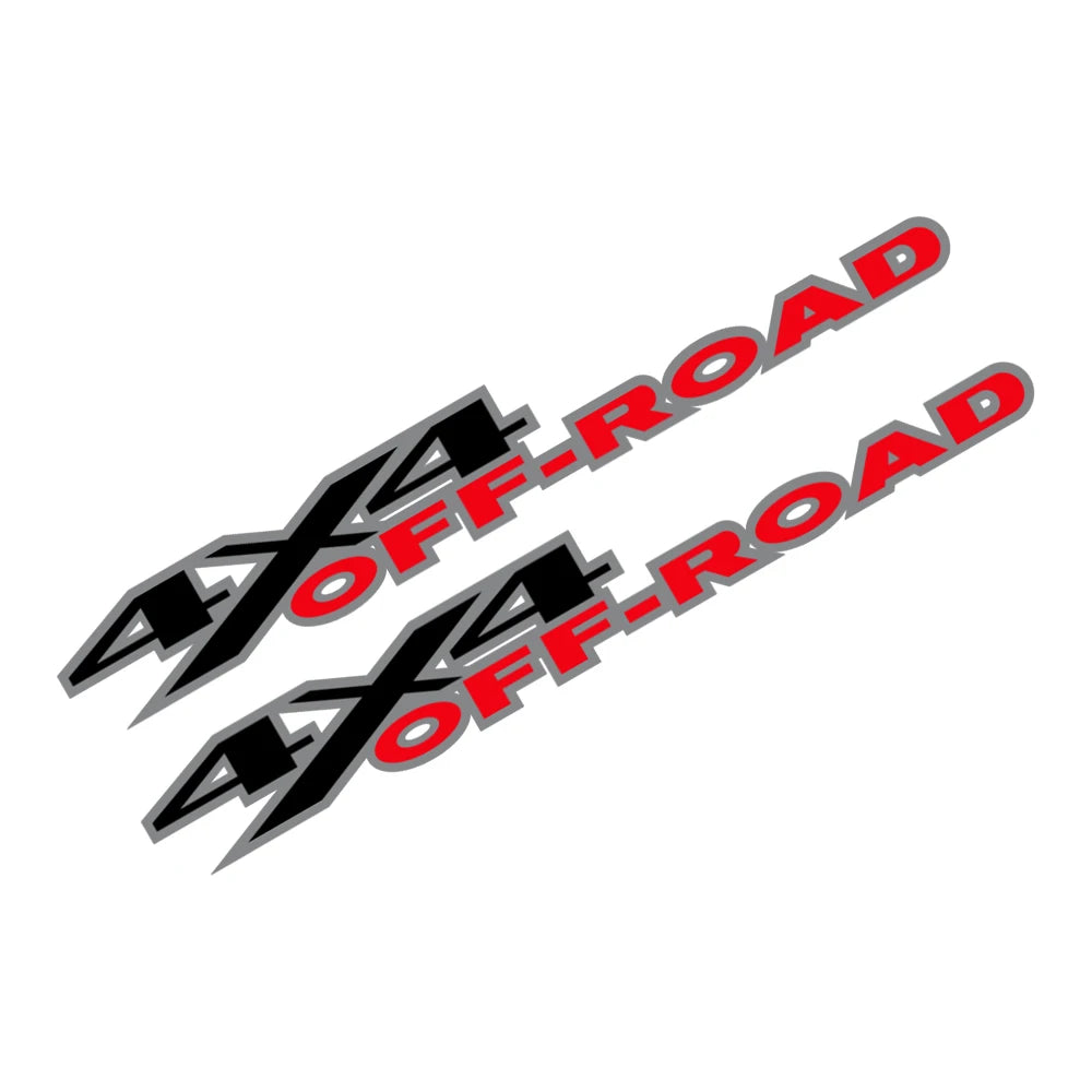 4x4 Off-Road Vinyl Decals (2-Pack) — Universal Fit for Pickups & Trucks