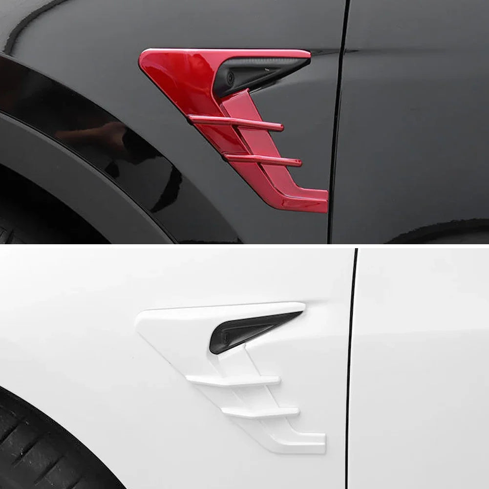 2Pcs Car Side Camera Protection Covers Kit Decoration Sticker Car Modification Accessories for Tesla Model 3 Moel Y 2020-2025
