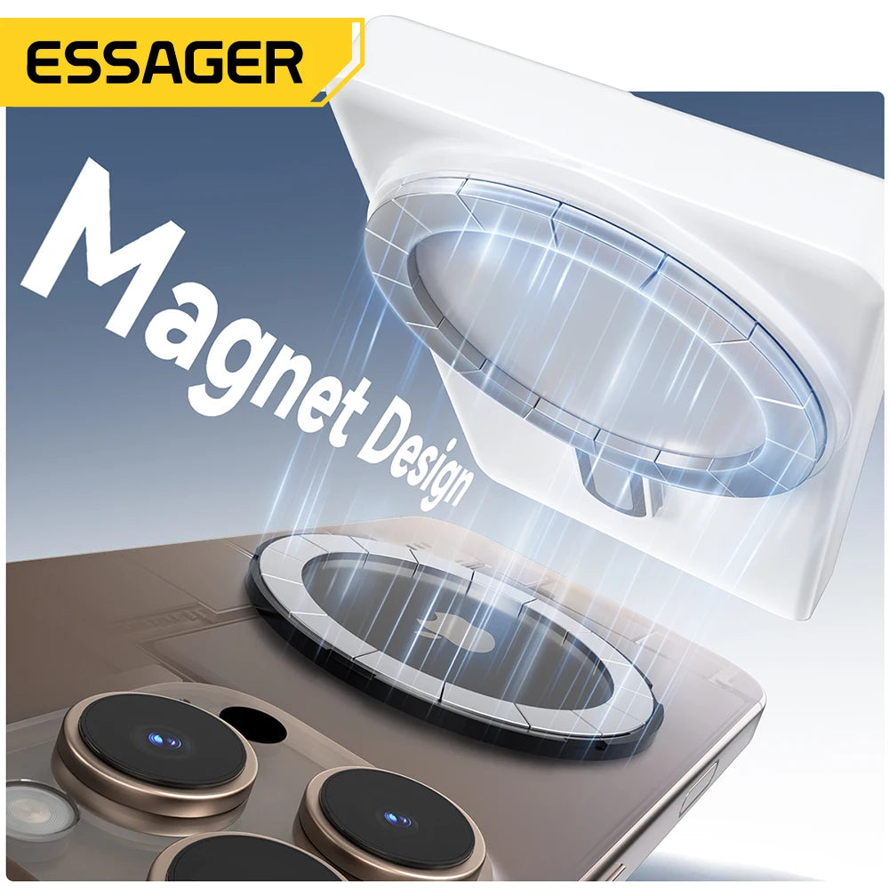 ESSAGER Magnetic Phone Selfie Monitor Screen for Smartphone Rear Camera Selfie Vlog Live Stream for iPhone Android phone