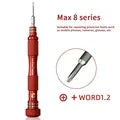 MECHANIC MAX8 Non-slip Screwdriver 0.8 Torx 0.6 Y-Type 1.2 1.5 Phillips 2.5 T2 for Mobile phone camera Repair Disassemble Tool