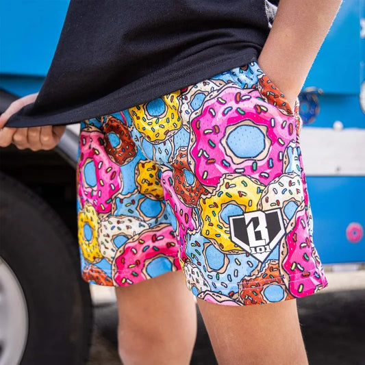 2026 Summer New Sweet Donut 101 Fashionable Breathable Printed Adult and Children's Shorts Sports Quick Drying Casual Shorts