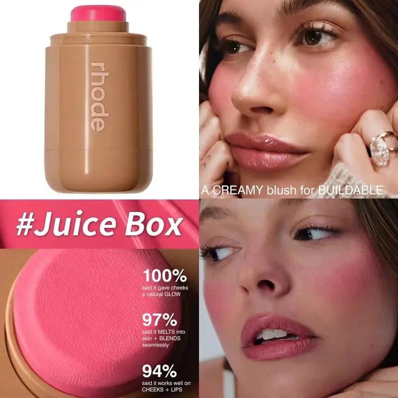 Rhodeskin Peptide Banana Eye Prep Depuffing Eye Patches Care Lip Gloss Blusher Hailey Bieber Skin Makeup Moisturizer Blush Girl