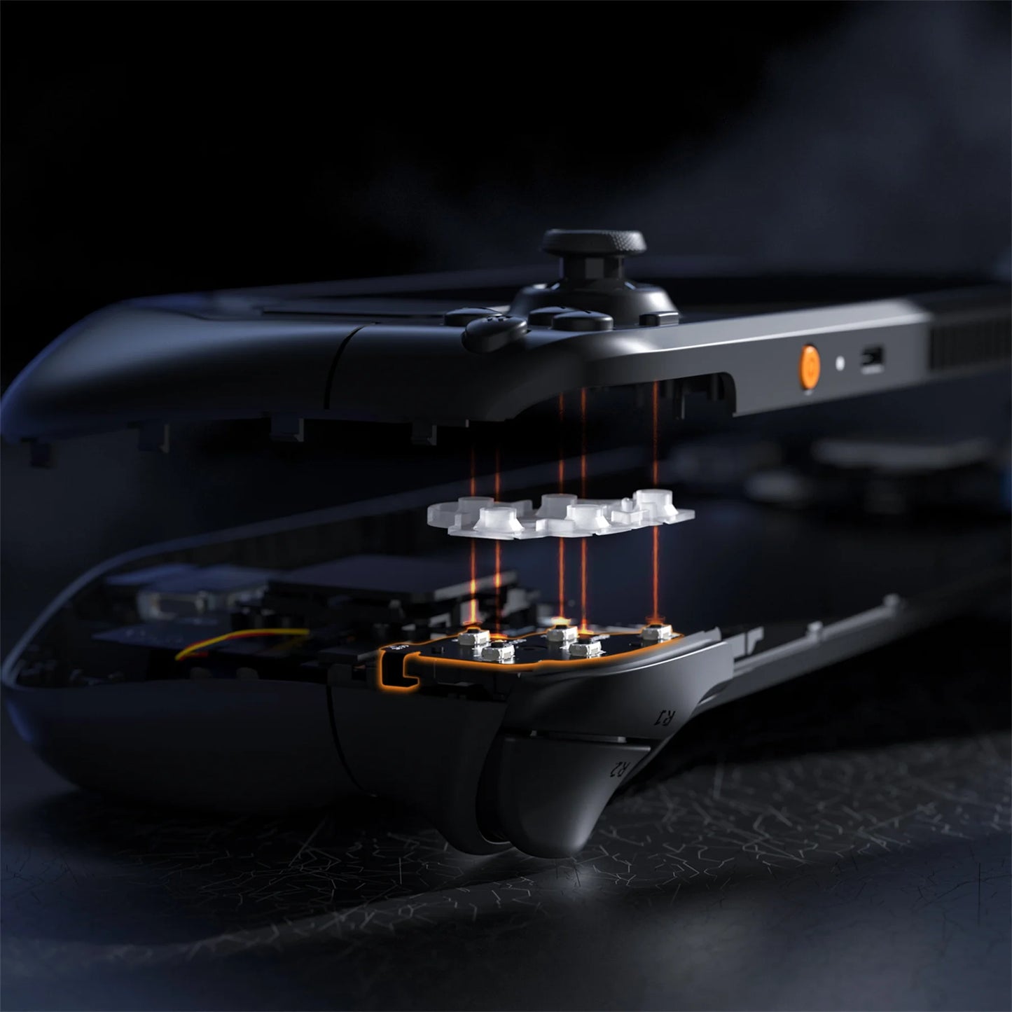 eXtremeRate Face Clicky Kit for Steam Deck OLED Handheld Console, Dpad View A B X Y Menu Keys Face Buttons Mouse Clicky Kit