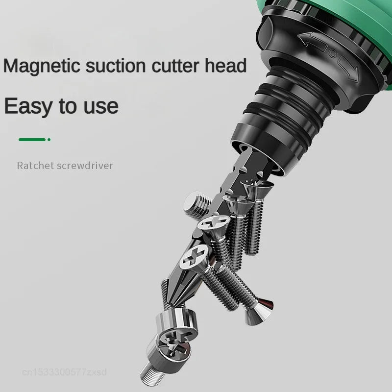 Mijia High Quality Ratchet Screwdriver Set With Multifunctional Adjustable Inner Cross Shaped Triangular Plum Screw Driver Tools