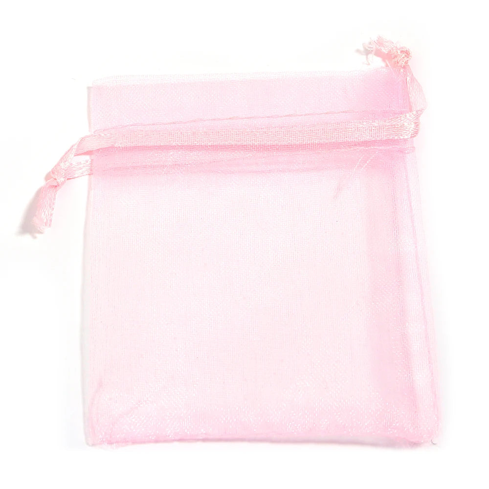 10pcs Organza Gift Bags – Sheer Tulle Mesh Pouches for Wedding Favors, Candy, Jewelry & Party Packaging | Solid Color
