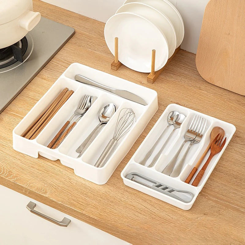Adjustable Kitchen Drawer Organizer - Cutlery and Utensil Divider Tray