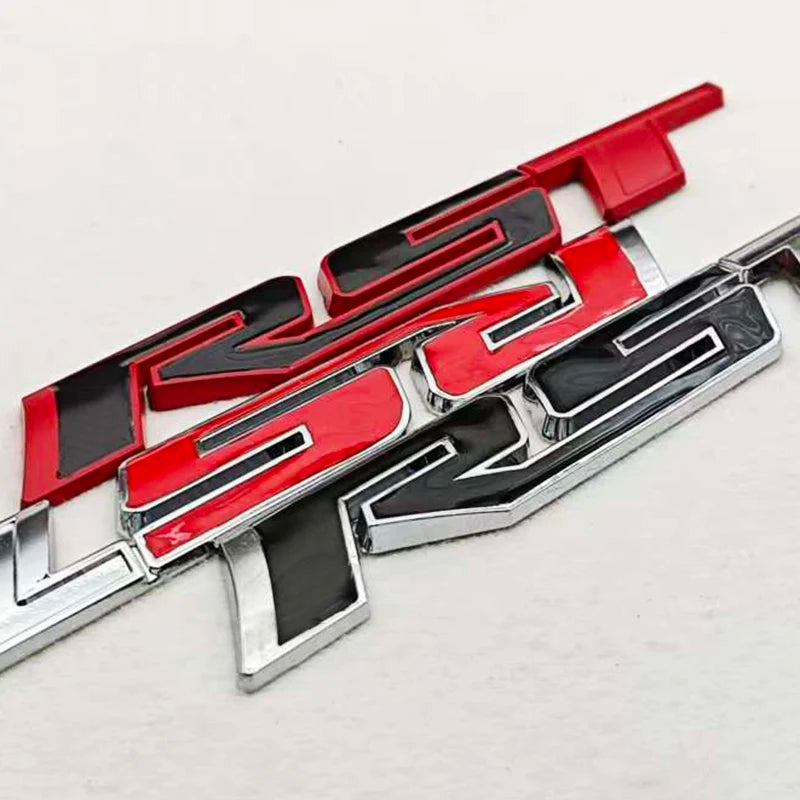 3D Metal Car Sticker Logo RST Emblem Fender Side Rear Trunk Badge For Chevrolet Silverado Tahoe Suburban Traverse Accessories