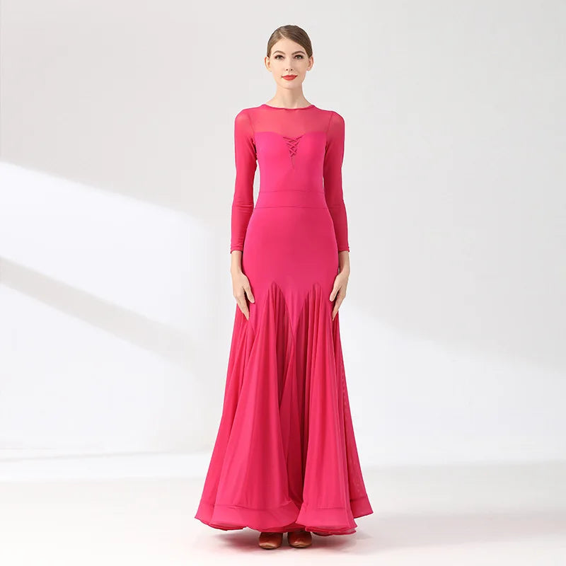 Women's waltz ballroom performance dress