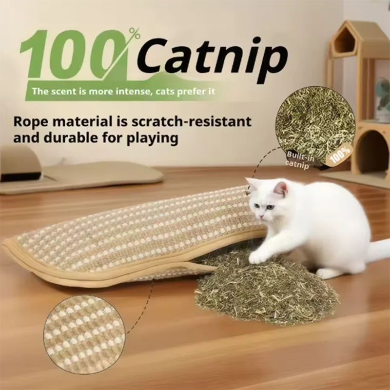 Catnip Scratcher Pillow Toy - Kitten Claw Grinder Chew Toy