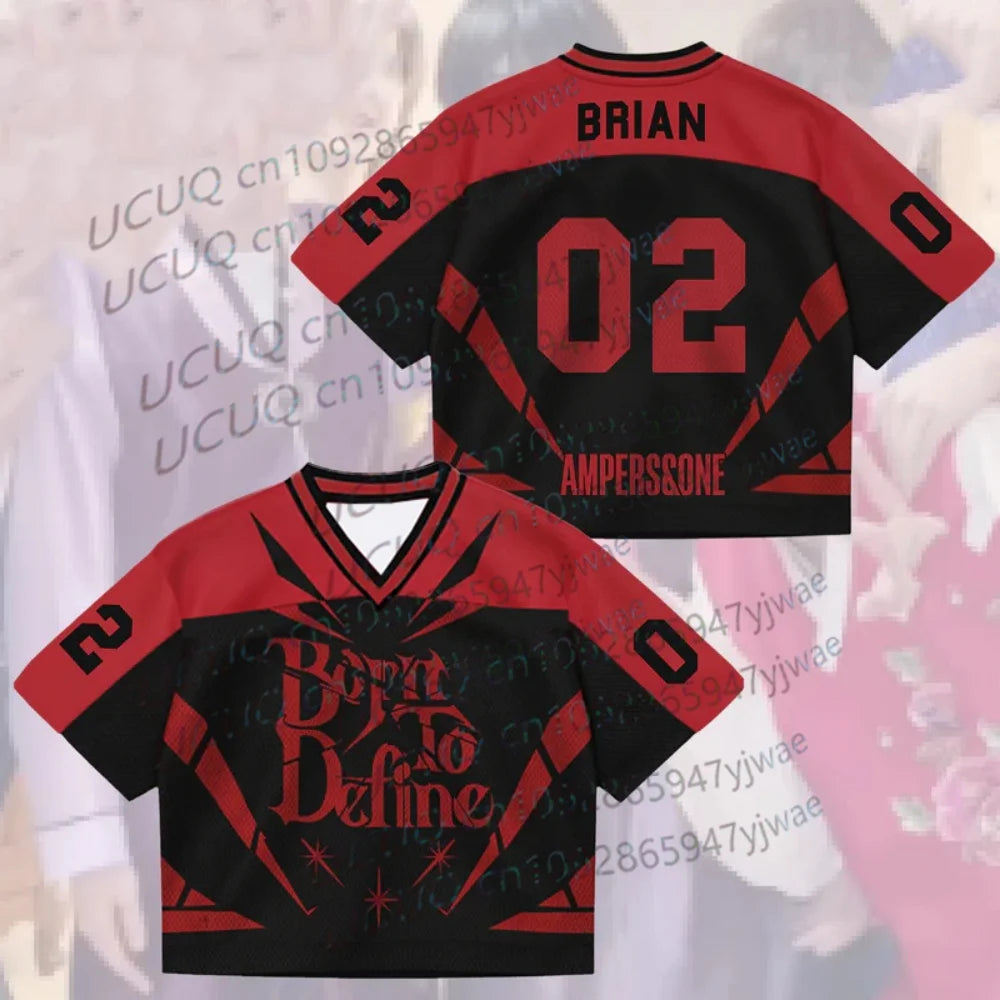 2026 Kpop Fans Ampers&One Born To Define World Tour Jersey Gift For Lovers Plus Size Short Sleeve Tops T-shirt