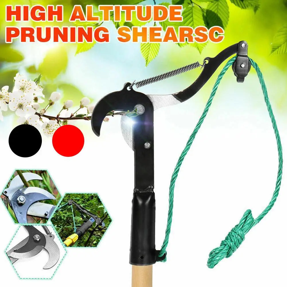 Extendable Tree Pruner – High-Reach Branch Scissors & Saw with Rope, Garden Shears