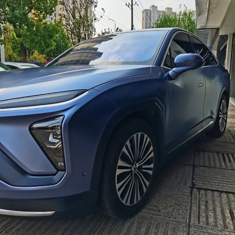 Premium Matte Metallic Midnight Blue Vinyl Wrap Roll Film Self Adhesive Decal Navy Blue Automotive Car Wrapping Foil
