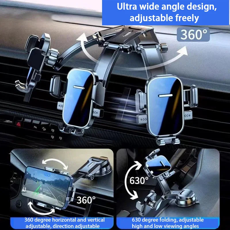 Car Phone Holder – Nano Flexible Silicone, 360° Rotation, Doesn't Block Screen, Compatible with HTC Phones (such as U23).