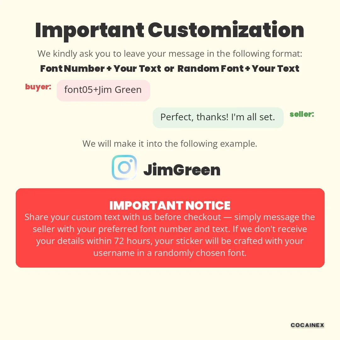 Personalized TikTok Username Car Decal – Iridescent PVC Auto Sticker, Water-Resistant Long-Lasting, Free Design Preview