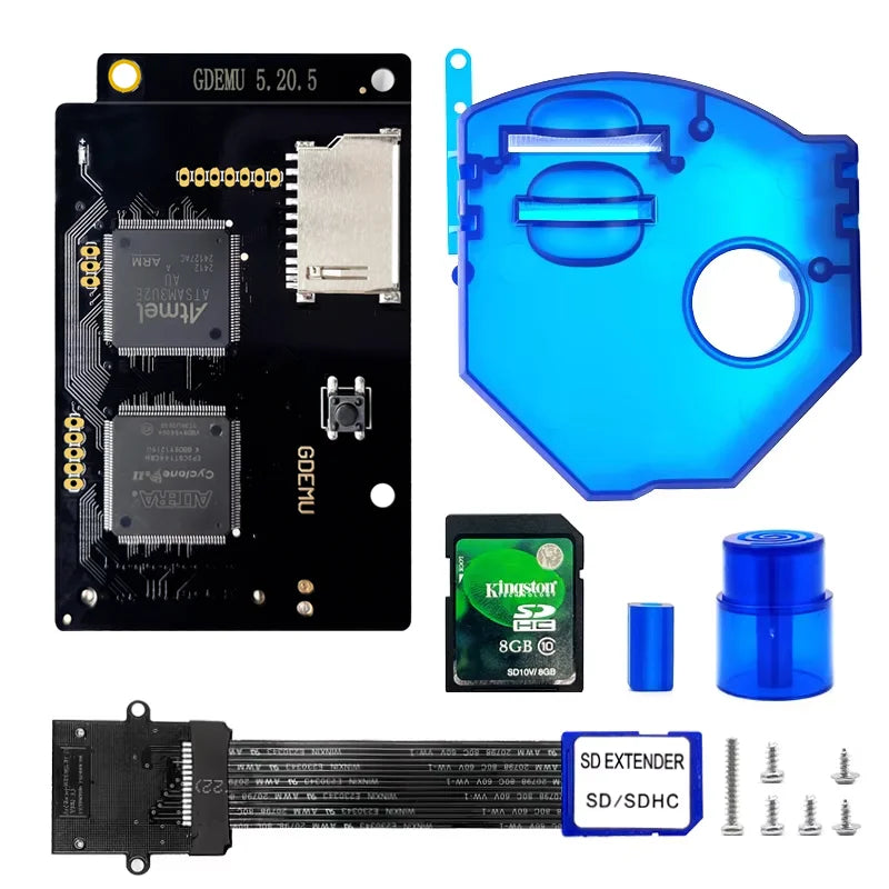 GDEMU V5.20.5 For SEGA Dreamcast Optical Drive Emulation Board and Remote Card Mount Kit DC Console GDU DC VA1 Gdemu Board