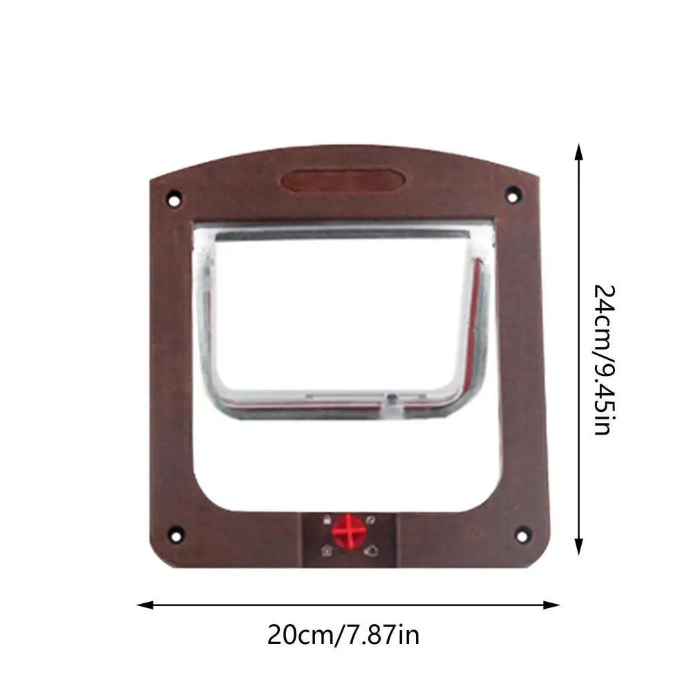 Large 4-Way Locking Pet Door - Weatherproof Cat & Dog Flap – photo 7