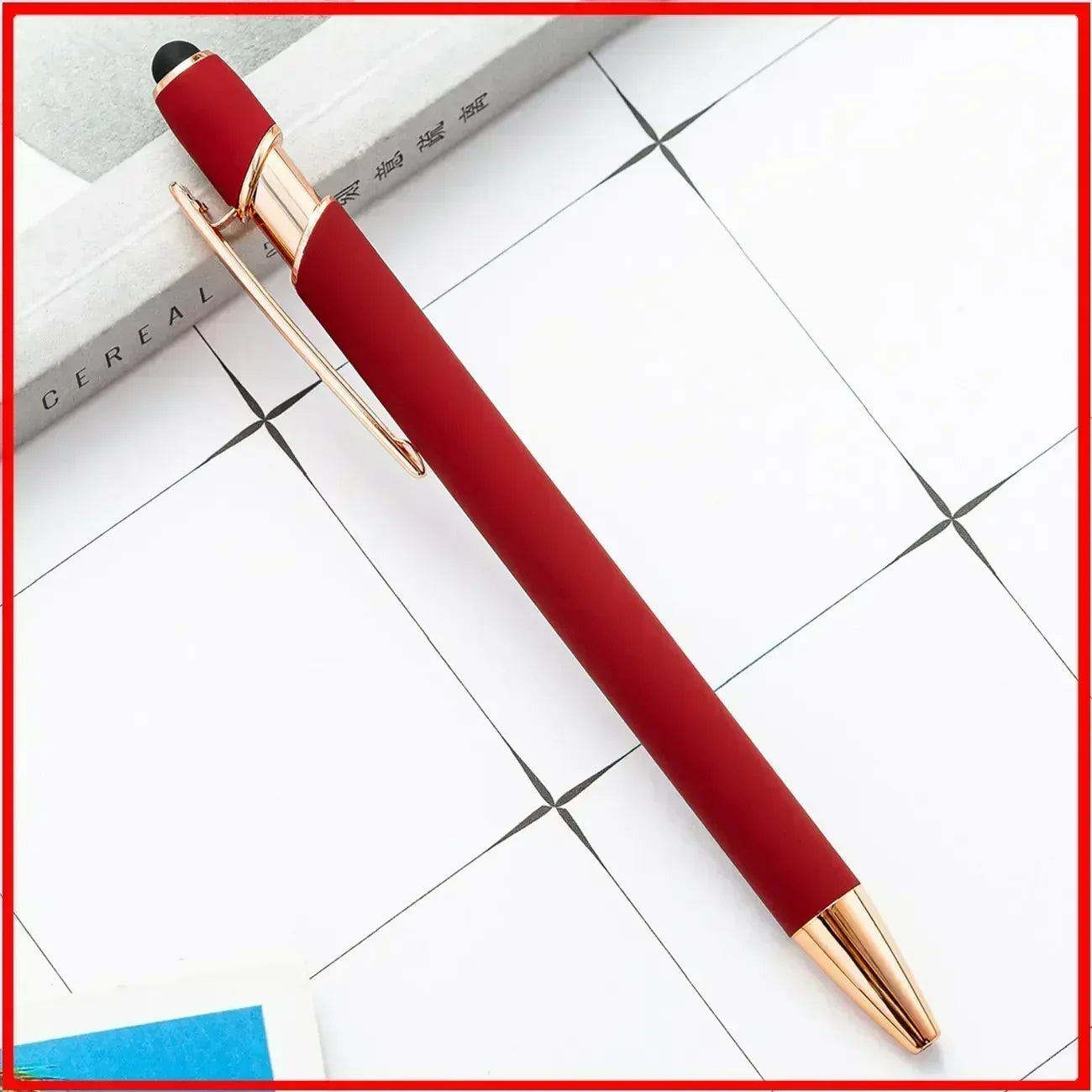 20-200 Pcs Custom Logo Metal Ballpoint Pen Text Engraving Touch Screen Advertising Pen Office School Private Customization Gift