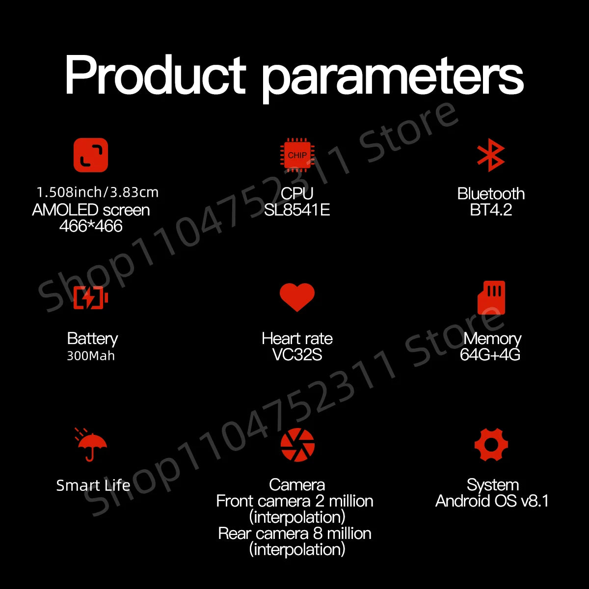 Q668 5g Full Netcom Smartwatch 1.508 inch Amoled HD Screen inset 4g/5g Sim Card GPS WIFI IP68 Waterproof Swimming Smart Watch