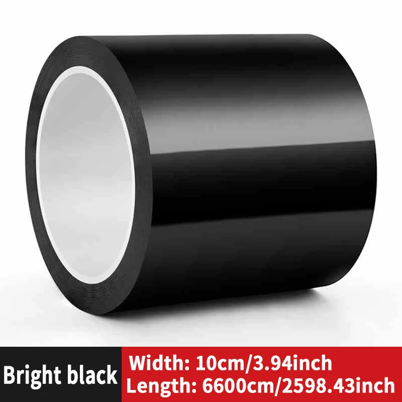 Car modified color film, High brightness black carbon fibrous PET car interior and exterior sticker, body mid net modification
