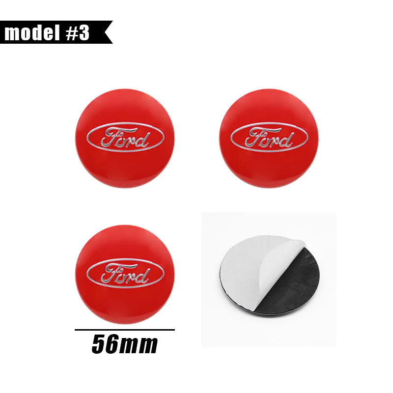 4Pc 56mm 60mm 54mm Car Wheel Center Hub Cap For Ford Fiesta Mondeo Fusion Explorer Escape Focus Kuga Rim Cover Sticker Accessory