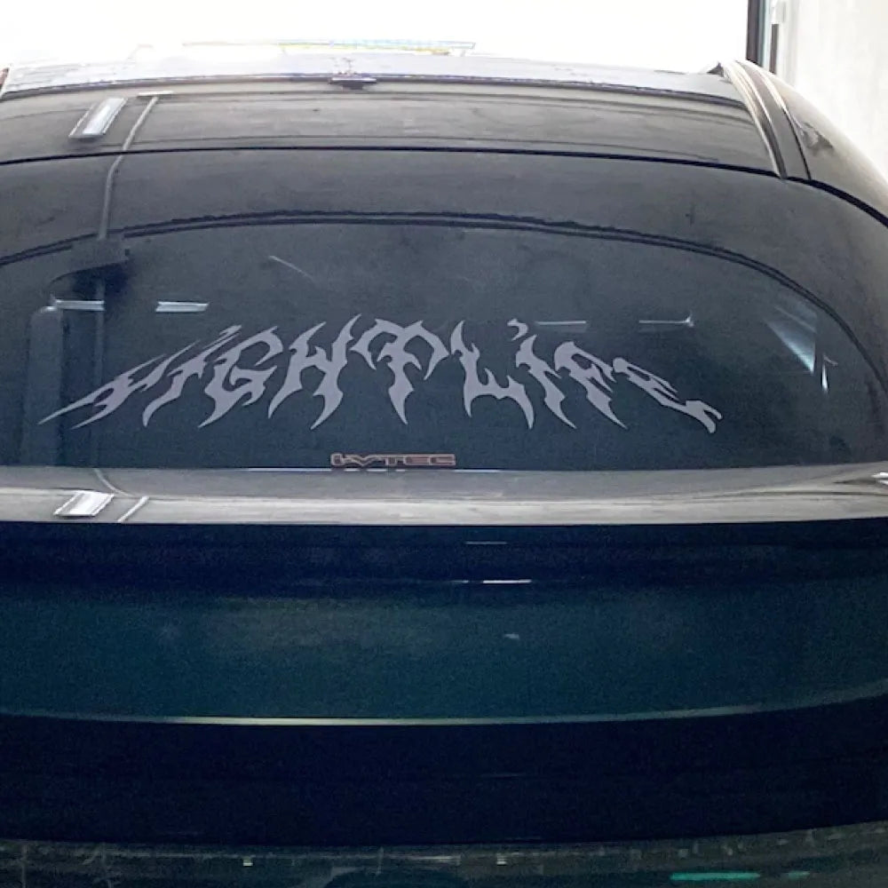 Windshield Banner Nightlife - Gothic Style Car Windows Stickers and Decals Vinyl Tuning Decoration