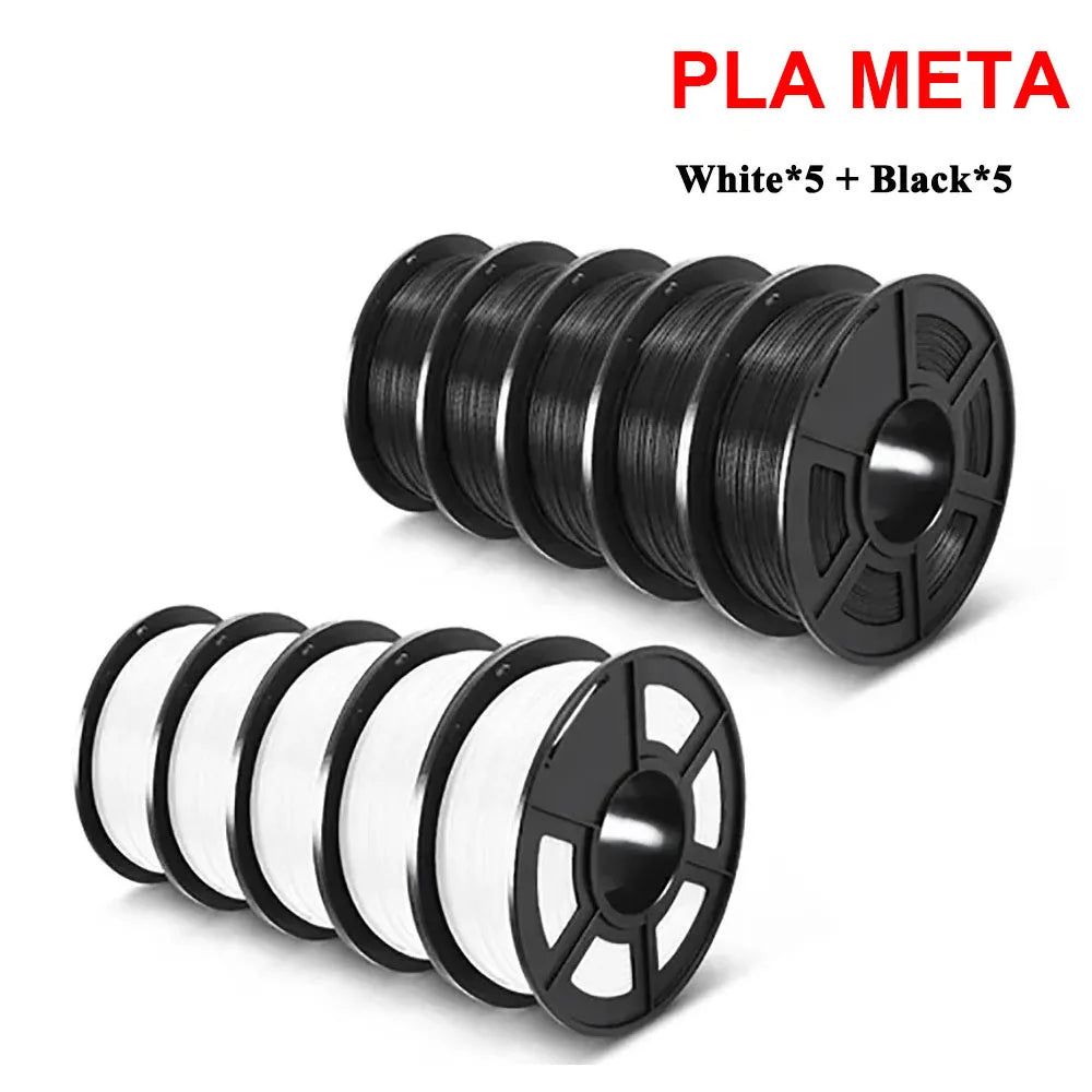 SUNLU 3D Filament PLA/PLA META/PETG/ABS/TPU/PLA MATTE 1.75mm 10Roll 1KG/0.5KG 3D Printer Filament for 3D Printer