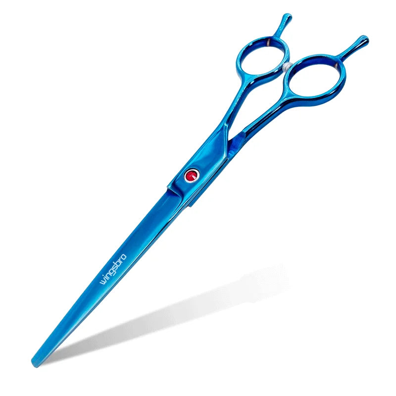 7-Inch Curved Pet Grooming Scissors - Left & Right Hand