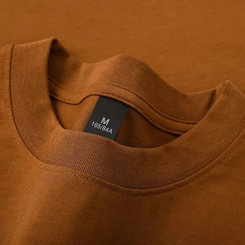 600g Heavyweight Cotton T-Shirt — Unisex Oversized Short-Sleeve Tee