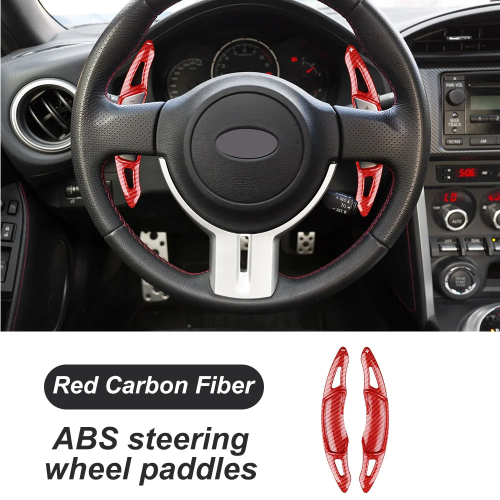 Car Steering Wheel Shift Paddle Shifter Extended Carbon Fiber ABS For Subaru BRZ Impreza WRX XV Crosstrek Forester For Toyota 86