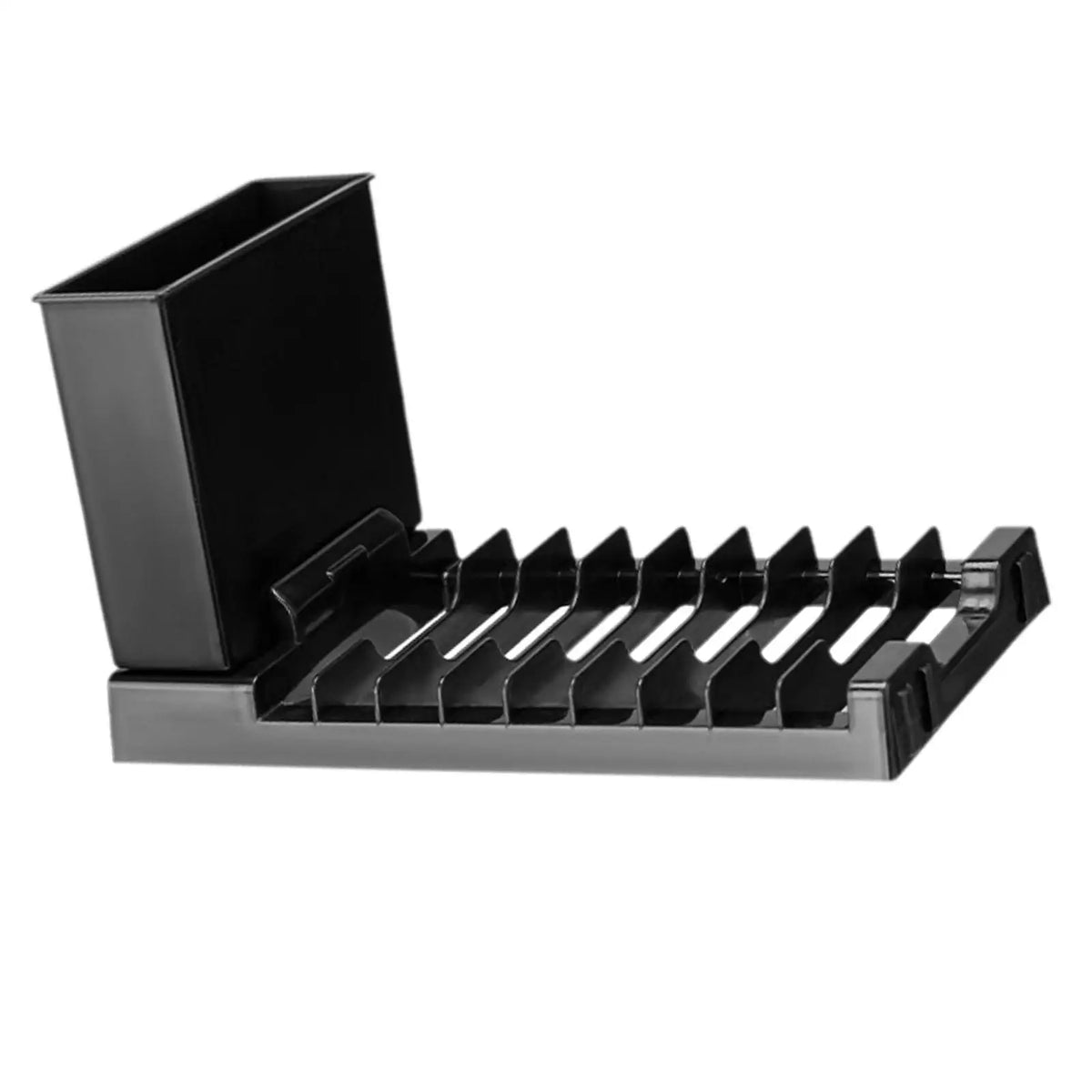 Compact Dish Drainer with Cutlery Holder - Small Sink Drying Rack - photo 7