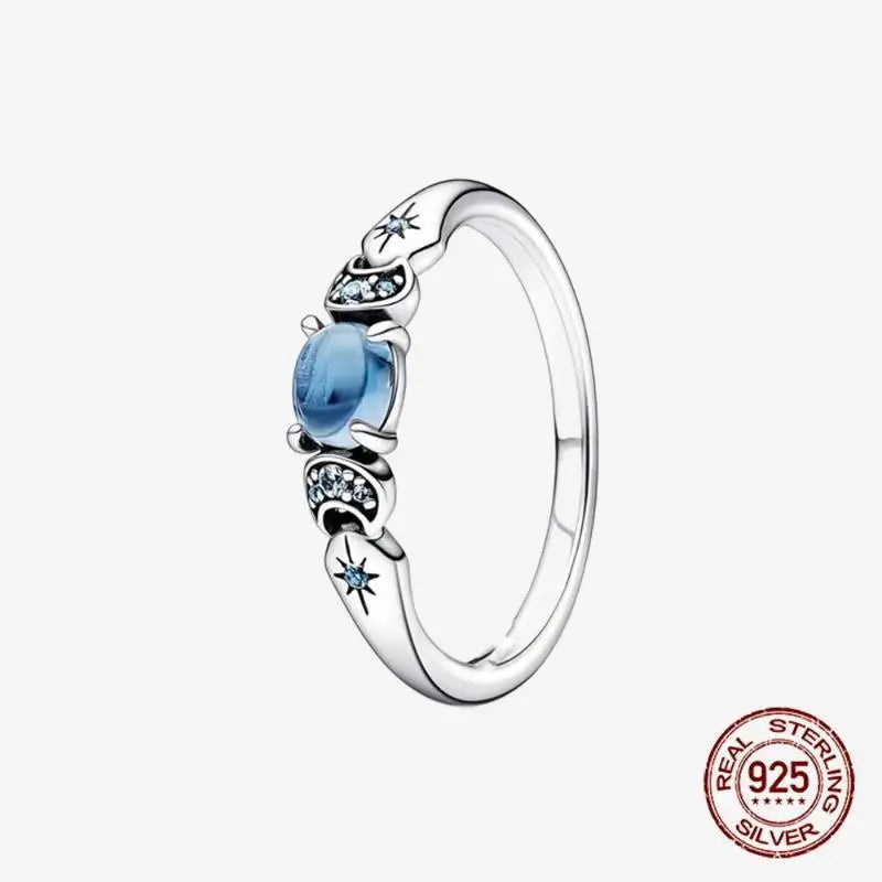 925 Sterling Silver Open Ring Style CZ Paved Heart Butterfly Flower Colorful Gemstone Ring For Women Daily Wear Jewelry Gift