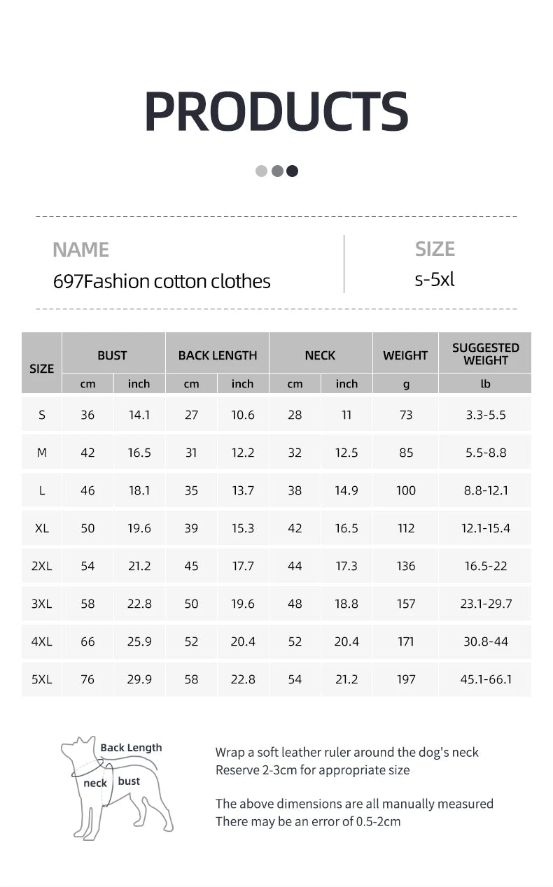 Winter Clothes for Dogs Warm Clothing Labrador Cotton Coat Harnesses Pet Products Clothes for Small Large Dog Reflective Stripe