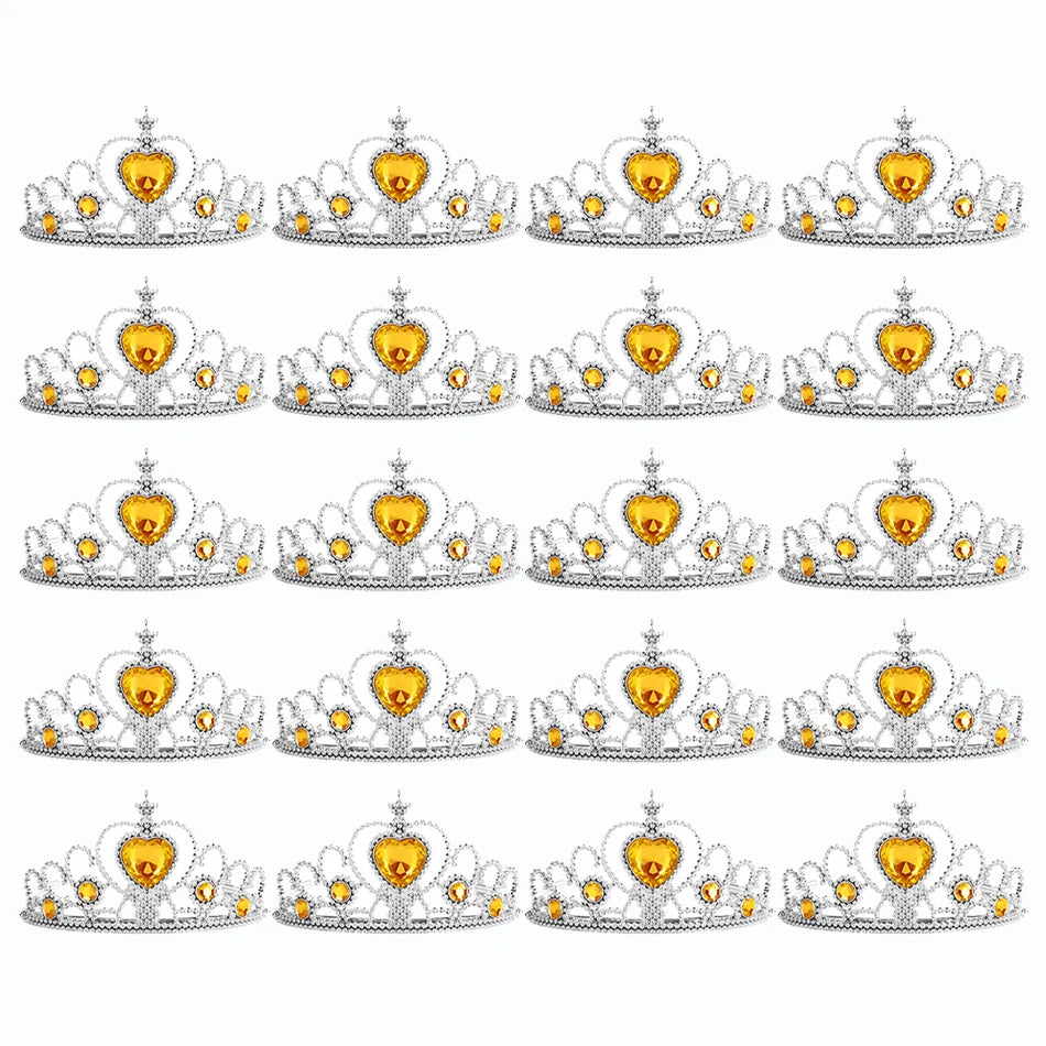 Wholesale 20pcs/lot Kids Crown Tiara Princess Magic Wand Wand Snowflake Fairy Stick Princess Show Dress Up Costume Accessories