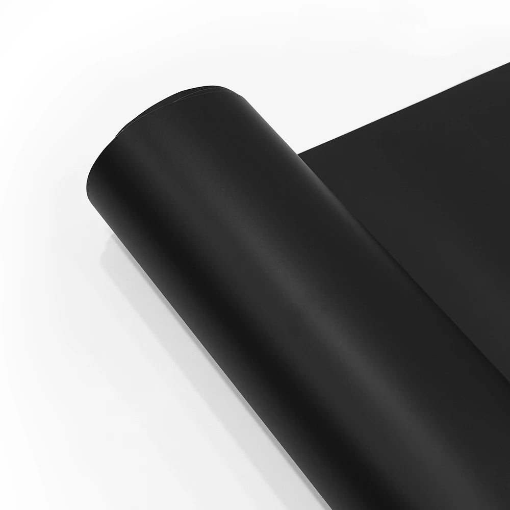 Matte Black PET Car Vinyl Wrap Waterproof Self Adhesive PVC Film Scratch Resistant Automotive Body Protective Sticker Decal
