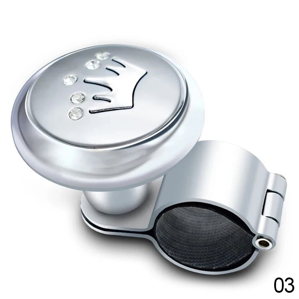 Car Steering Wheel Auto Truck Power Spinner Booster Aid Knob Ball Handle Clamp Car Accessories Professional Supplies Universal