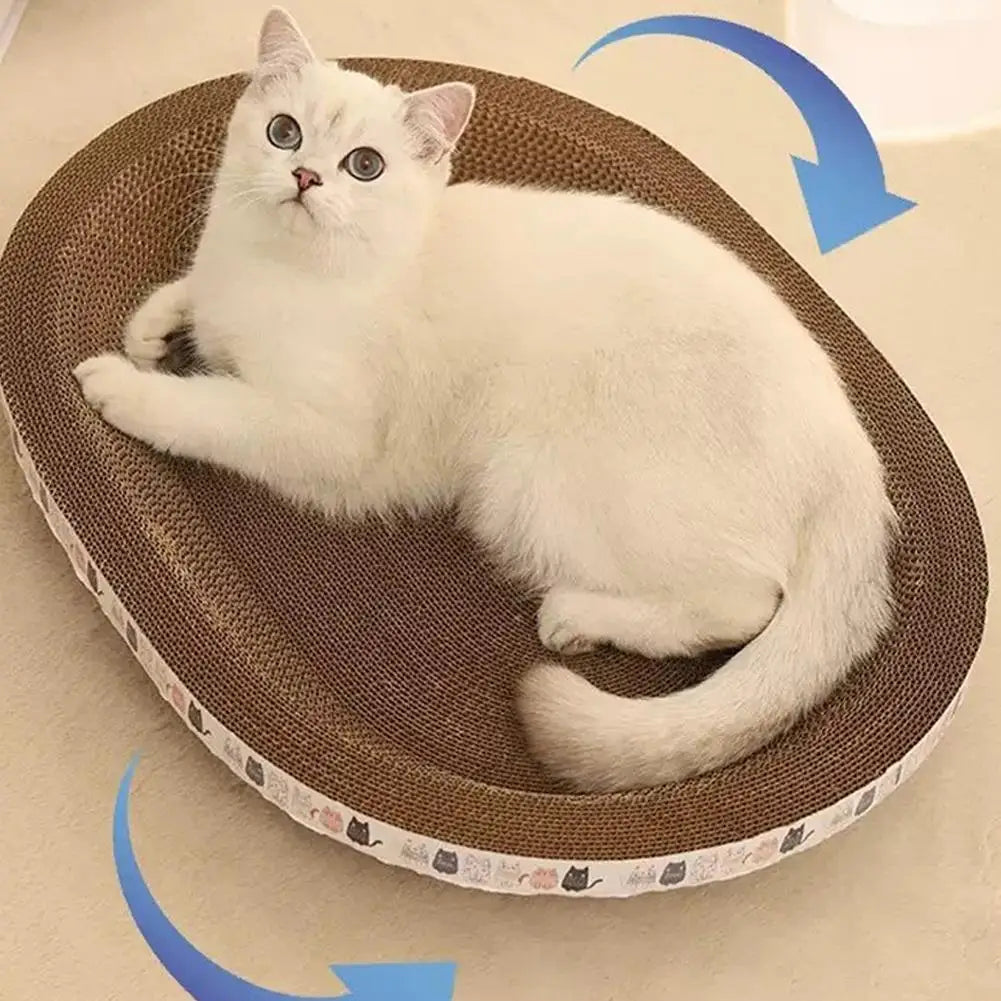 Interactive Corrugated Cat Scratcher - Furniture Saver