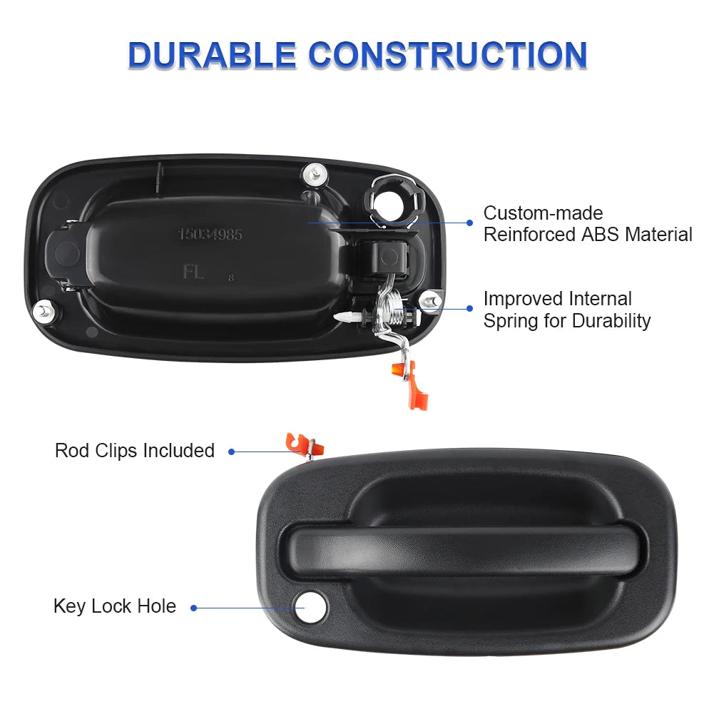 15034985 Car Outside Exterior Door Handle 15721571 For Chevy Silverado 1999 2000 2001 2002 2003 2004 2005 2006 Auto Accessories