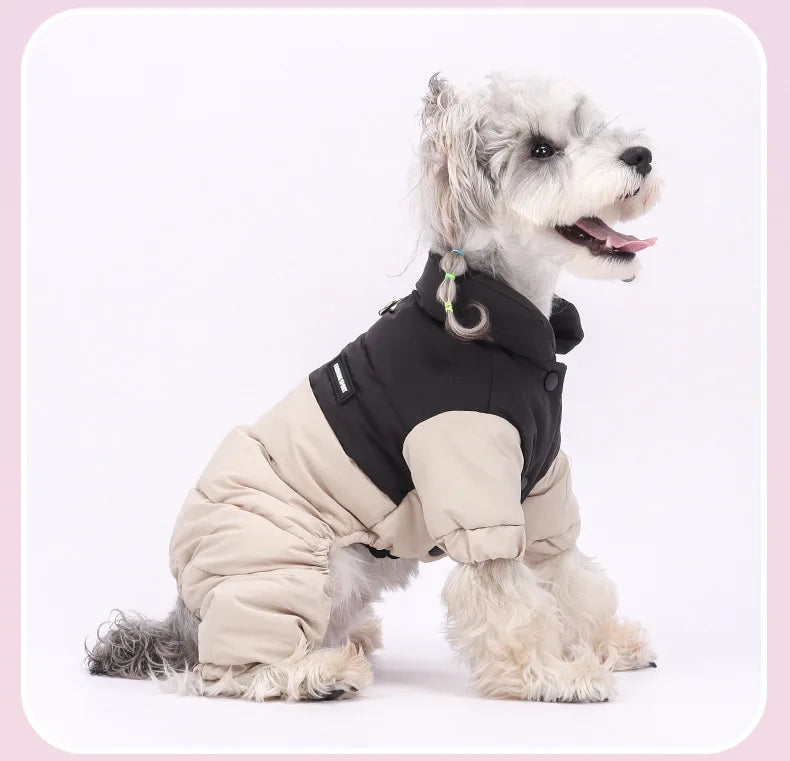 Four-Leg Dog Snowsuit - Warm Winter Jumpsuit for Small Dogs - photo 5