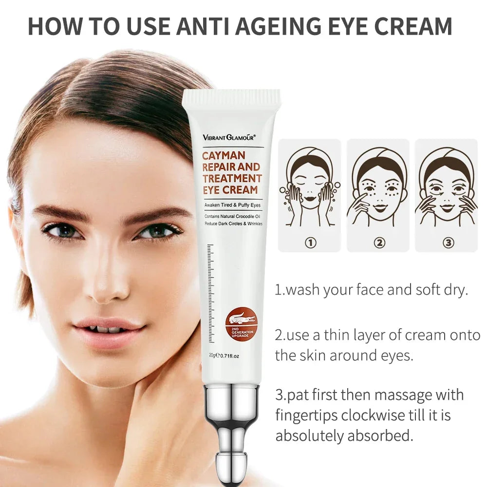 Ms.Dear Peptide & Collagen Eye Cream – Anti Dark Circles, Eye Bags & Puffiness | Anti-Wrinkle, Anti-Aging & Hydrating Eye Care for Women